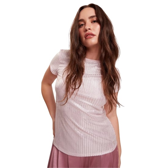 Ted Baker Metallic Kurzarm-t-shirt Mit Rundhalsausschnitt - Image 3
