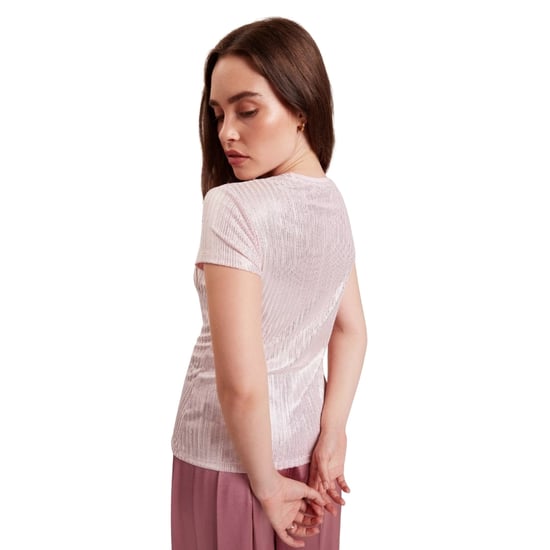 Ted Baker Metallic Kurzarm-t-shirt Mit Rundhalsausschnitt - Image 4