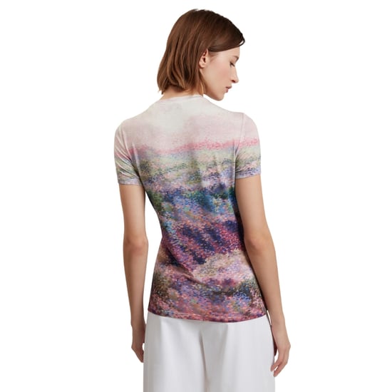Ted Baker Kaytee Bedrucktes, Tailliertes Rosa T-shirt - Image 3