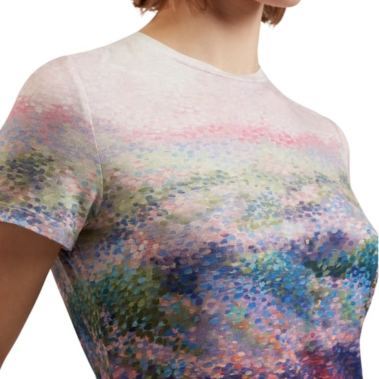 Ted Baker Kaytee Bedrucktes, Tailliertes Rosa T-shirt - Image 5