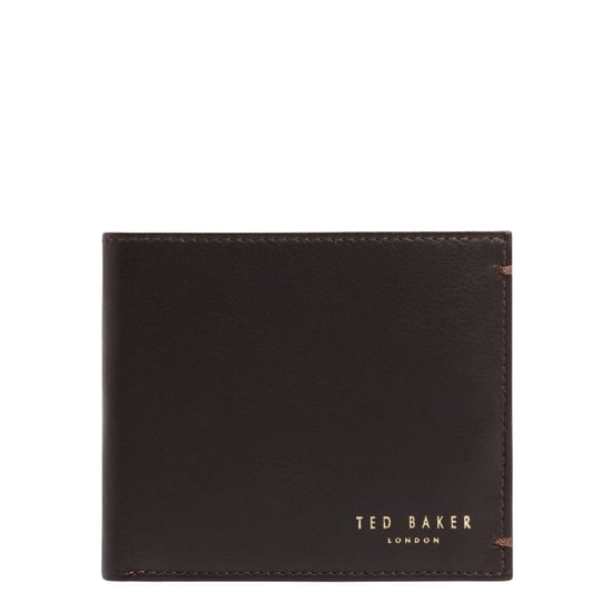 Ted Baker Harvey Bifold Münzgeldbörse Aus Braunem Leder - Image 1
