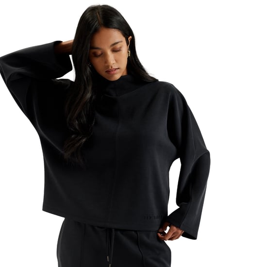 Ted Baker Kenseyy Cupro Funnel Neck Pullover, Schwarz - Image 2