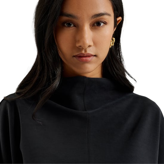 Ted Baker Kenseyy Cupro Funnel Neck Pullover, Schwarz - Image 5