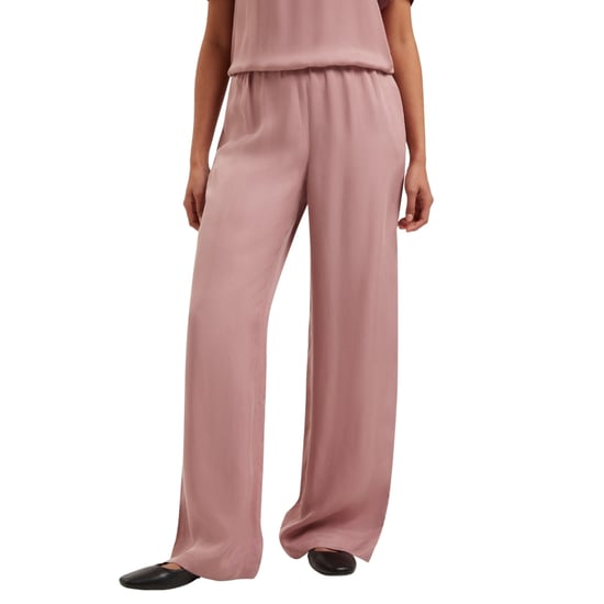 Ted Baker Vinca Cupro Dusty Pink Wide Leg Hose - Image 3