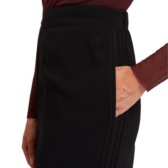 Ted Baker Gorjja Hose Aus Schwarzem Crêpe Mit Weitem Bein Und Paspelierung - Image 5