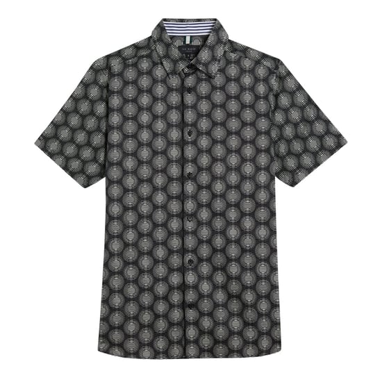 Ted Baker Pearsho Kurzarm-shirt Mit Kreis-geometrie, Schwarz - Image 1
