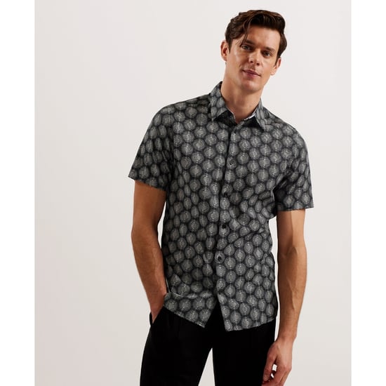 Ted Baker Pearsho Kurzarm-shirt Mit Kreis-geometrie, Schwarz - Image 4