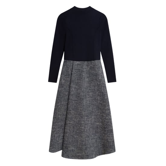 Ted Baker Abieb Polo Neck Strickoberteil Marineblaues Midikleid - Image 1