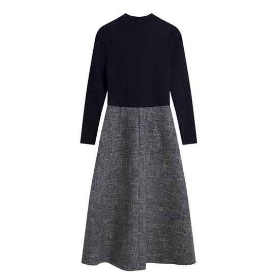 Ted Baker Abieb Polo Neck Strickoberteil Marineblaues Midikleid - Image 2