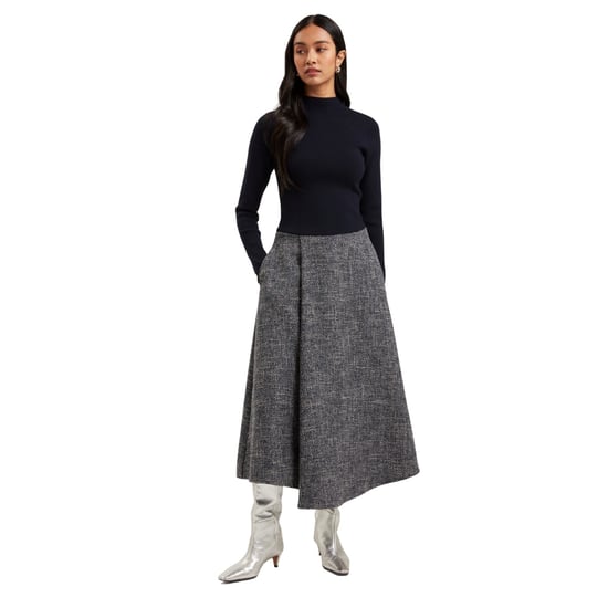 Ted Baker Abieb Polo Neck Strickoberteil Marineblaues Midikleid - Image 3