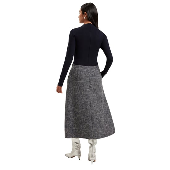 Ted Baker Abieb Polo Neck Strickoberteil Marineblaues Midikleid - Image 4