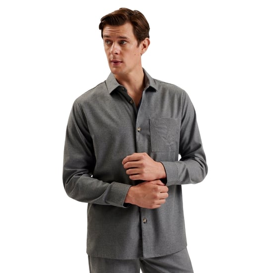 Ted Baker Gaius Oversize-hemd Aus Wollmischung, Hellgrau - Image 2