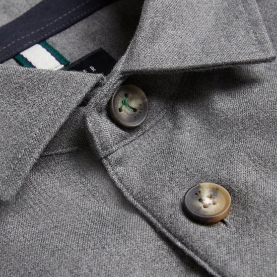 Ted Baker Gaius Oversize-hemd Aus Wollmischung, Hellgrau - Image 6