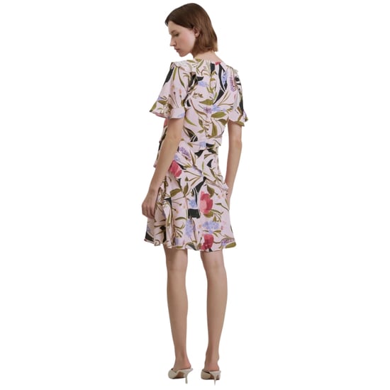 Ted Baker Issiia Minikleid Mit Rüschendetails, Hellrosa - Image 5