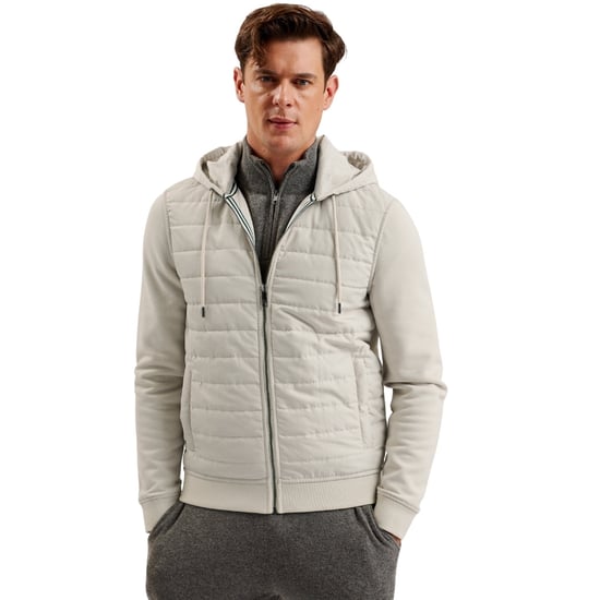 Ted Baker Adburys Regular Stepp-kapuzenpullover Mit Reißverschluss, Beige - Image 5