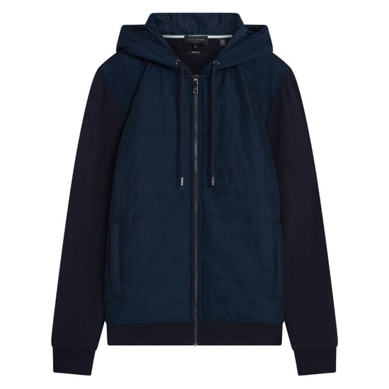 Ted Baker Adburys Regular Navy Stepp-kapuzenjacke Mit Reißverschluss - Image 1