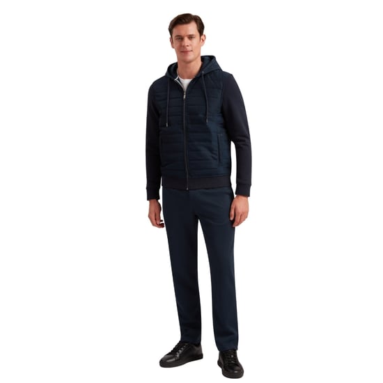 Ted Baker Adburys Regular Navy Stepp-kapuzenjacke Mit Reißverschluss - Image 2