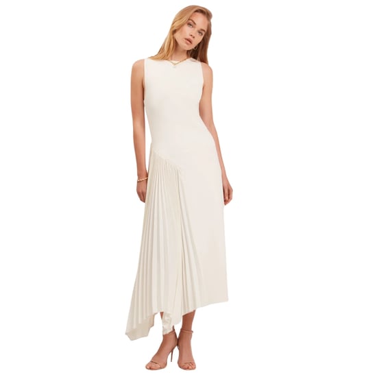 Ärmelloses Strickkleid Azzina Von Ted Baker In Elfenbein Mit Falteneinsatz - Image 2