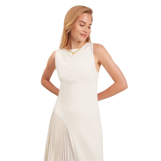 Ärmelloses Strickkleid Azzina Von Ted Baker In Elfenbein Mit Falteneinsatz - Image 3