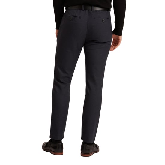 Ted Baker Brunit Slim Hose Mit Hahnentrittmuster In Marineblau - Image 3