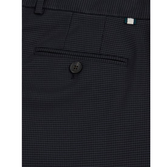 Ted Baker Brunit Slim Hose Mit Hahnentrittmuster In Marineblau - Image 5
