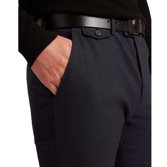 Ted Baker Brunit Slim Hose Mit Hahnentrittmuster In Marineblau - Image 6