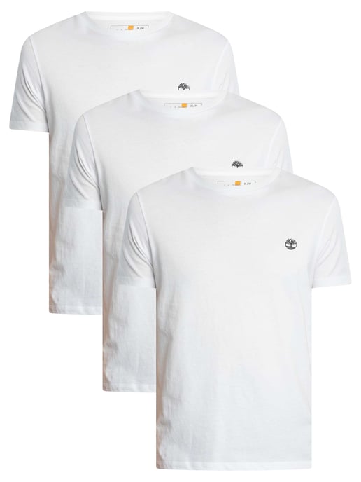 Timberland 3Er-Pack Schmale Dunstan River-T-Shirts, Weiß - Image 1