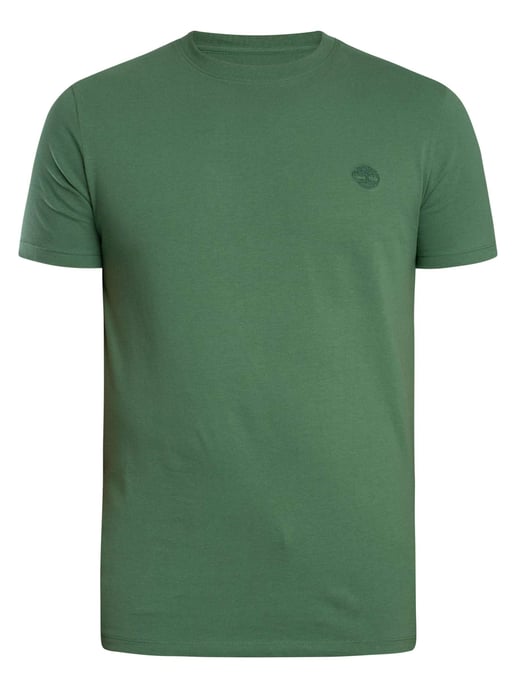 Timberland Slim Fit T-Shirt Mit Gesticktem Logo, Grün - Image 5