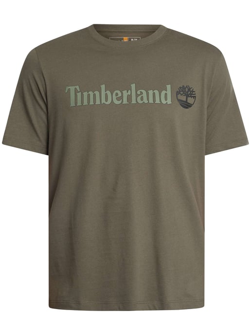 Timberland T-Shirt Mit Linearem Logo, Grün - Image 5
