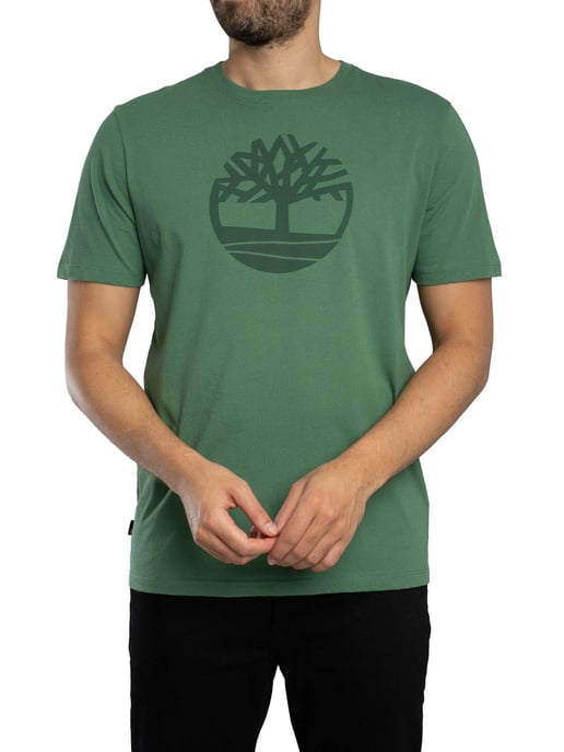 Timberland Baum-Logo-T-Shirt, Grün - Image 1