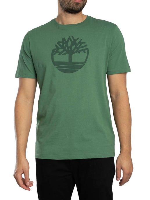 Timberland Baum-Logo-T-Shirt, Grün - Image 2