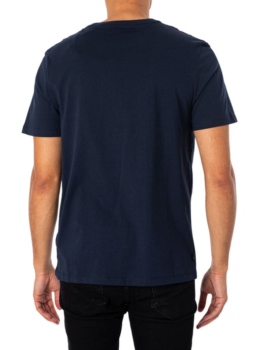 Timberland T-Shirt Mit Linearem Logo, Blau - Image 3