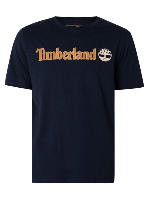 Timberland T-Shirt Mit Linearem Logo, Blau - Image 5