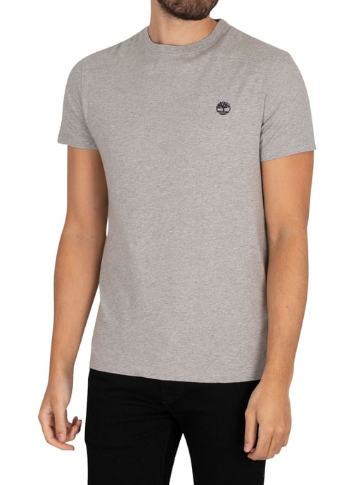 Timberland Dun River Crew Schlankes T-Shirt, Grau - Image 1