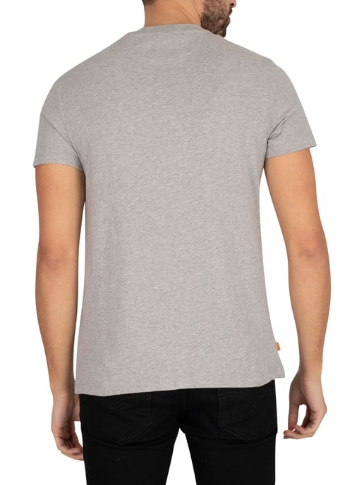 Timberland Dun River Crew Schlankes T-Shirt, Grau - Image 3