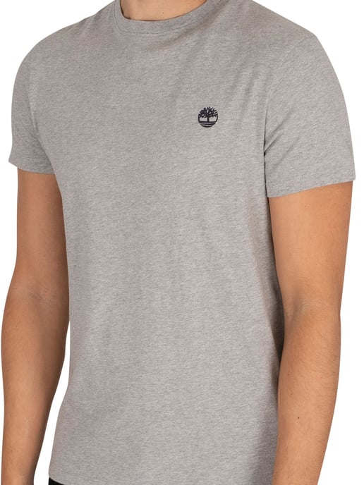 Timberland Dun River Crew Schlankes T-Shirt, Grau - Image 4