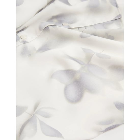 Ted Baker Kalmill Regular Fit Hemd Mit Blattschattenmuster, Weiß - Image 6