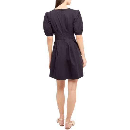 Ted Baker Uvita Minikleid Mit Puffärmeln Und V-ausschnitt In Marineblau - Image 4