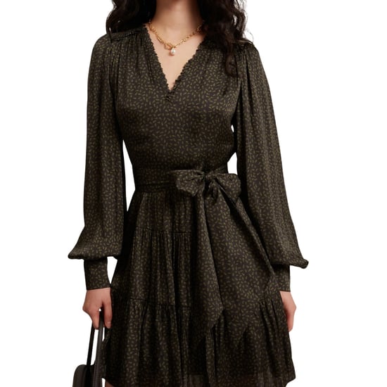 Schwarzes Minikleid „phoeba" Von Ted Baker Mit Print, Stufenrock Und Gürtel - Image 4