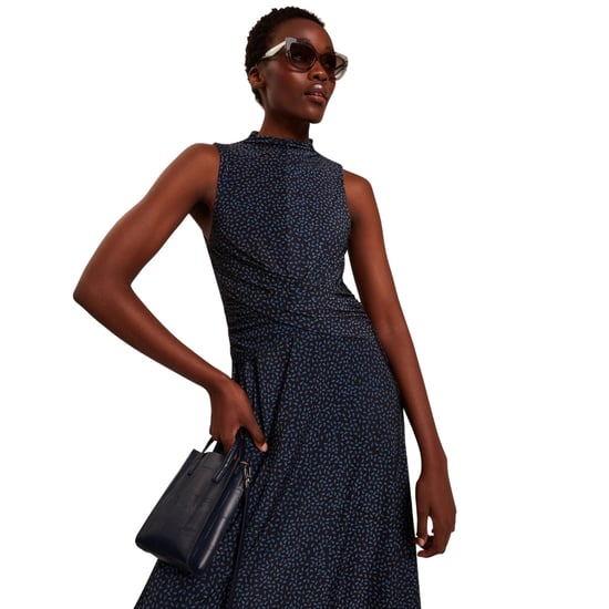 Ted Baker Inisha Bedrucktes Ärmelloses Schwarzes Midikleid - Image 4