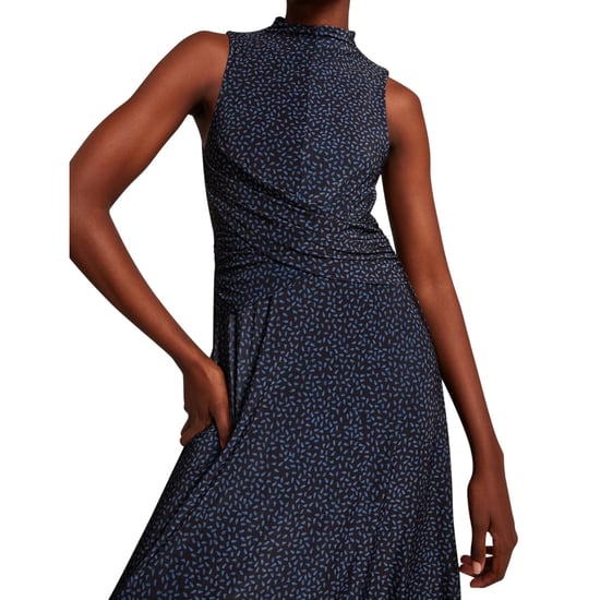 Ted Baker Inisha Bedrucktes Ärmelloses Schwarzes Midikleid - Image 6