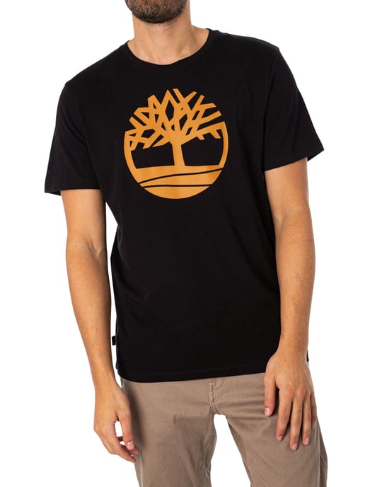 Timberland Baum-Logo-T-Shirt, Schwarz - Image 1