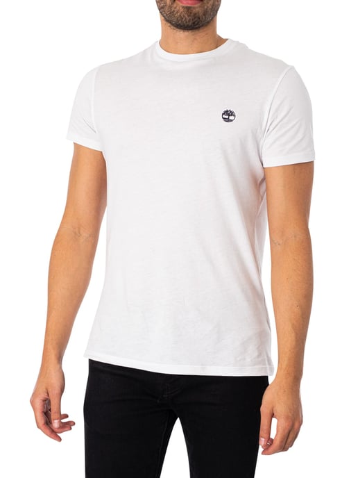 Timberland Dunstan River Schmales Rundhals-T-Shirt, Weiß - Image 1