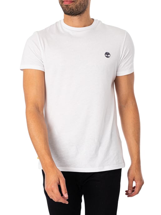 Timberland Dunstan River Schmales Rundhals-T-Shirt, Weiß - Image 2