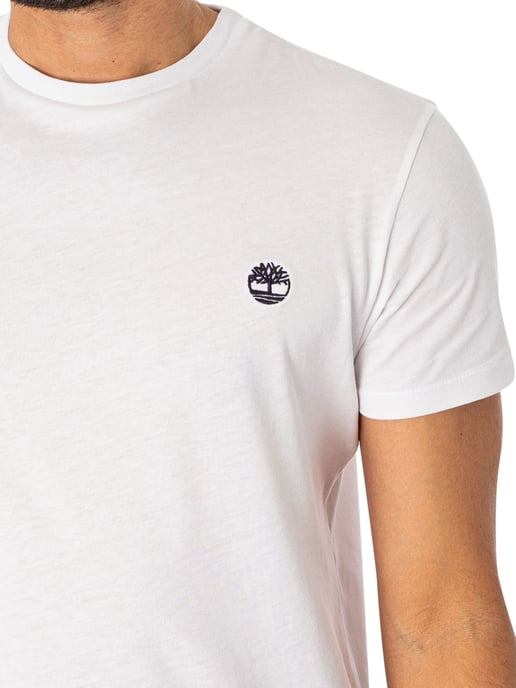 Timberland Dunstan River Schmales Rundhals-T-Shirt, Weiß - Image 4
