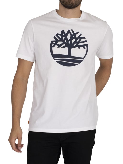 Timberland Marken-T-Shirt, Weiß - Image 1