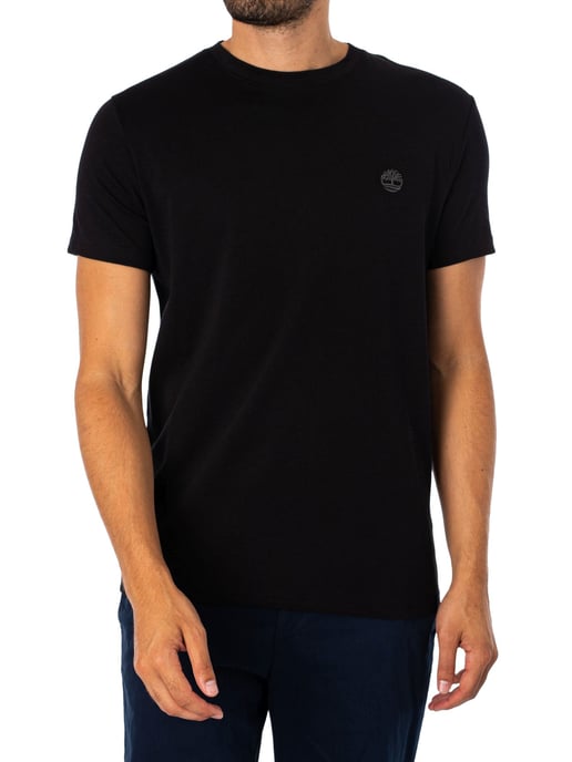 Timberland Slim Fit T-Shirt Mit Gesticktem Logo, Schwarz - Image 1
