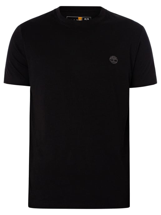 Timberland Slim Fit T-Shirt Mit Gesticktem Logo, Schwarz - Image 6