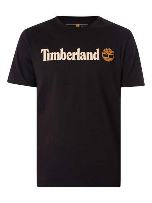 Timberland T-Shirt Mit Linearem Logo, Schwarz - Image 5