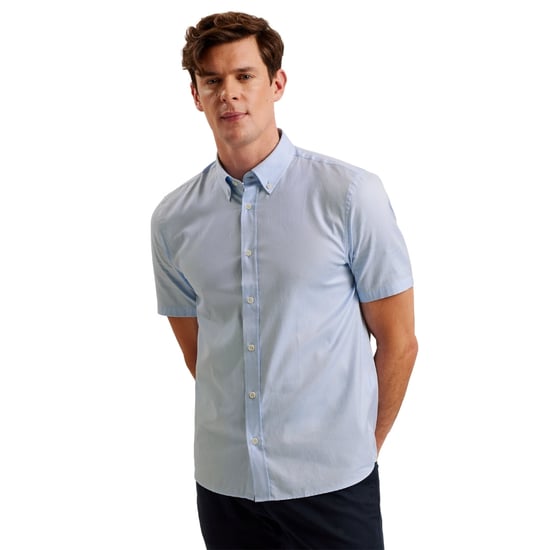 Ted Baker Aldgte Regular Premium Hellblaues Oxfordhemd - Image 4
